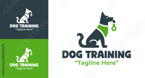 Dog Training Service Logo Modern Minimalist Canine Education Brand