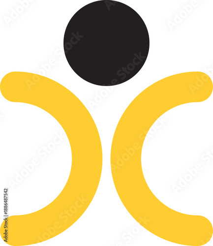 Modern abstract mascot symbol logo icon design illustration vector sketch for future technology industry