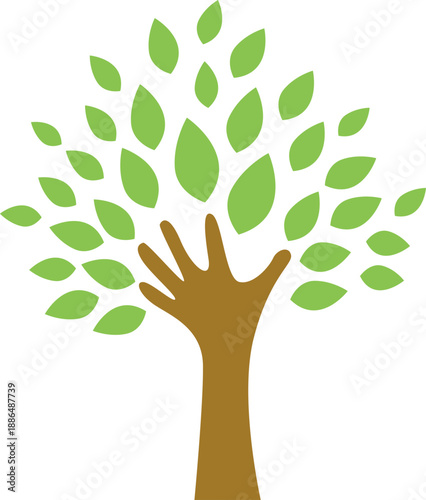 sketch vector illustration design icon logo symbol eco-friendly nature modern minimalist leaf plant tree for green natural company that is concerned about the environment