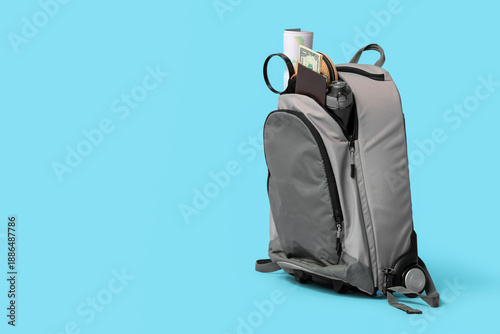 Backpack with travelling be...
