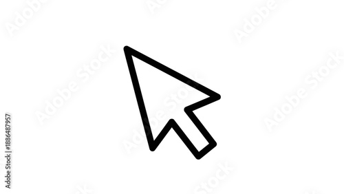 Black computer mouse cursor icon.