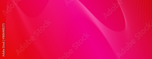 Vibrant red background with smooth gradient and wavy lines. The red background adds a dynamic, flowing texture and style. Wavy line pattern background. Pink background vector.