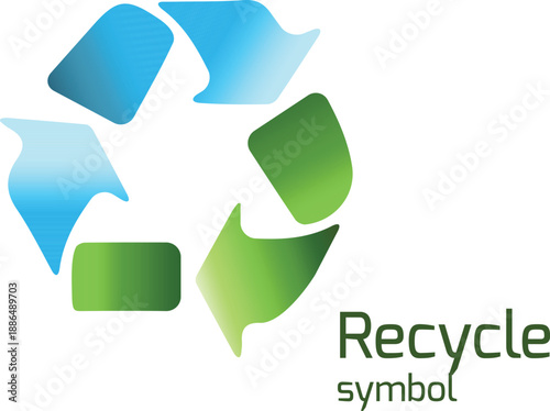 Vector sketch illustration of modern abstract mascot symbol logo icon design utilizing green energy recycling system for companies that maintain environmental sustainability