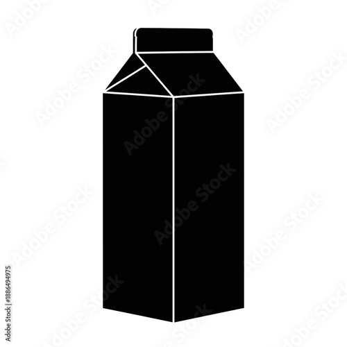 Black milk carton