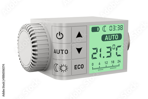 Heater thermostat on white background. Isolated 3D illustration