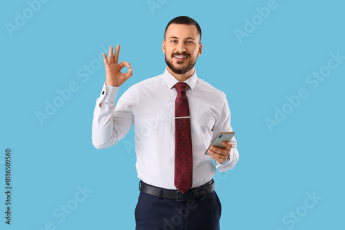 Young businessman with tie ...
