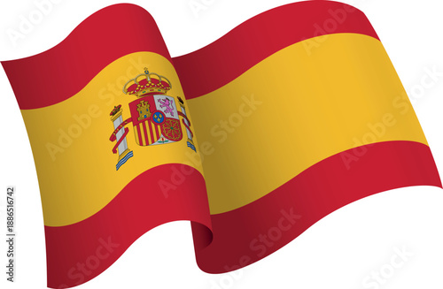 Tableau sur toile Flag of Spain