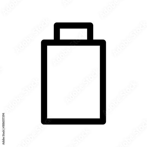 電源が切れたバッテリーのアイコン