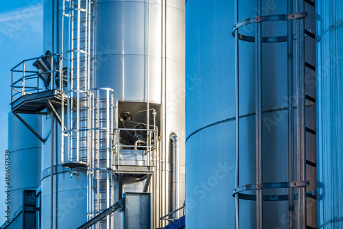 modern industry silo in austria
