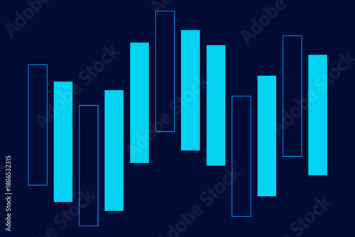 Business arrow candlestick growth graph chart of stock market investment trading graph illustration design upward finance investment profit growth arrows on transparent background.