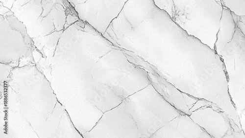 Seamless White Marble Texture with Gray Cracks. Contemporary White Marble Abstract Background