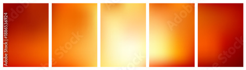 Warm gradient background with sunset orange and red hues blending into golden tones, perfect for elegant autumn designs and vibrant backdrop projects. Vector illustration.
