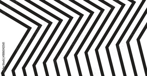 Dynamic abstract geometric pattern with sharp black zigzag lines on a white background, ideal for modern graphic design use