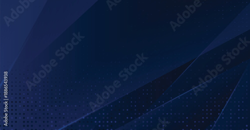 Modern abstract dark blue geometric background with subtle dotted texture for technology presentations