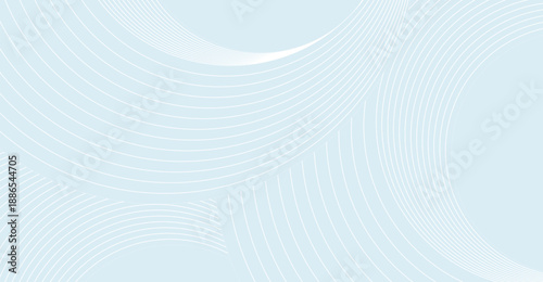 Abstract light blue and white wavy lines create a serene flowing pattern for modern digital backgrounds