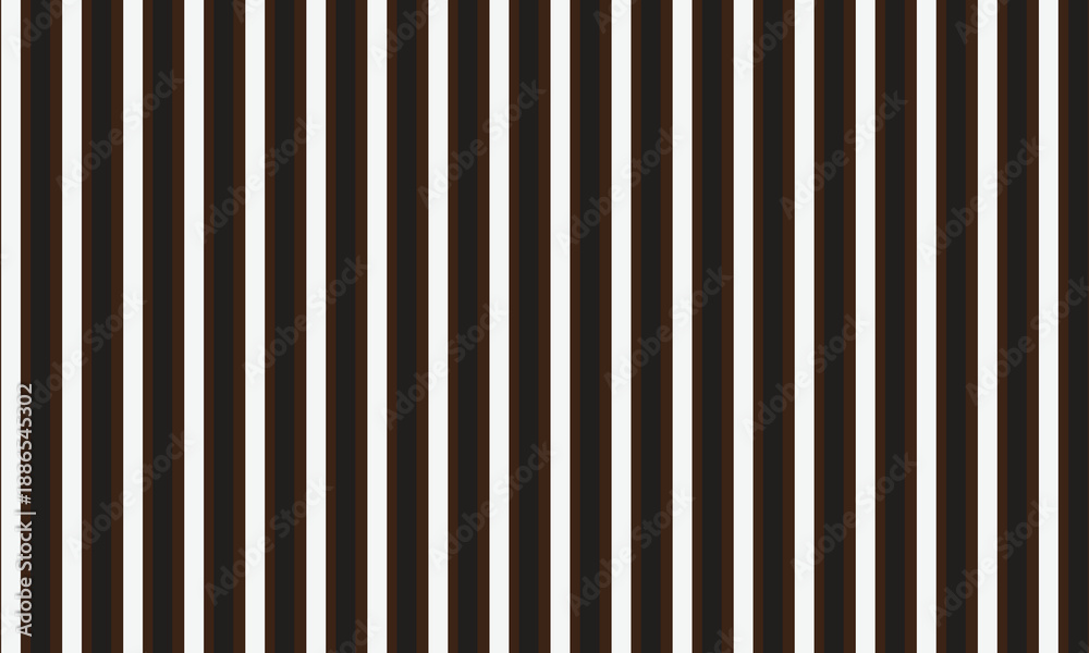 Obraz premium Repeating vertical stripes pattern in dark brown white and black colors background