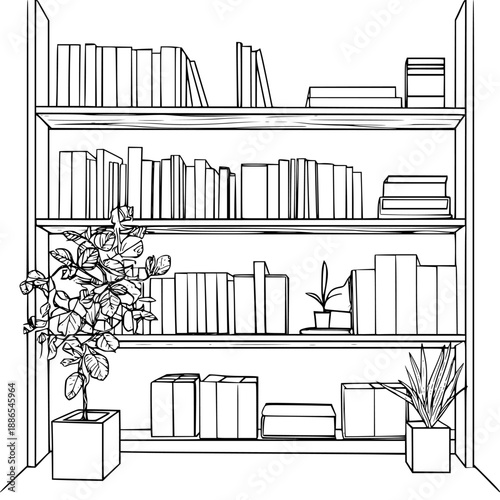Whispers Bibliophile's Haven | Clean, isolated vector art for creative projects.