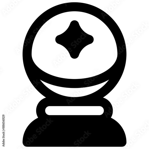 Speculation. Outlined stroke vector icon with black-filled details.