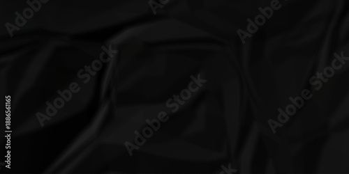 Crumpled parchment black paper billboard closeup ripped wrinkle litter canvas page vintage texture background.