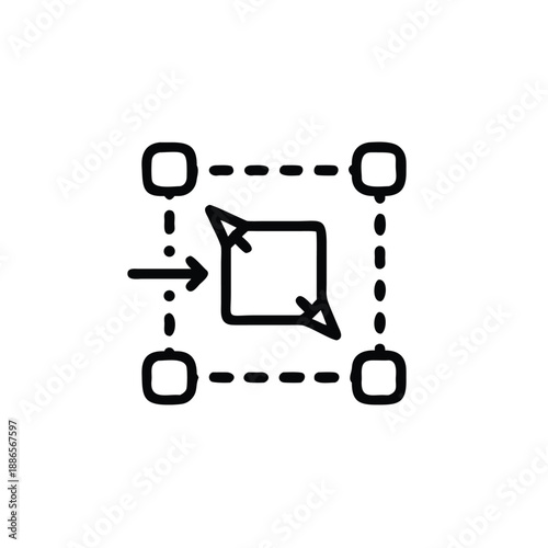 Design a brand identity outline optimized for screen clarity usability and consistency Vector illustration