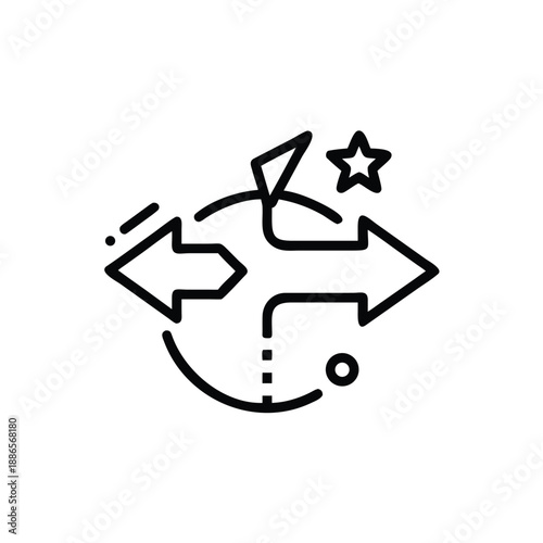 Confident bold brand design outline built to stand out with clarity and impact Vector illustration