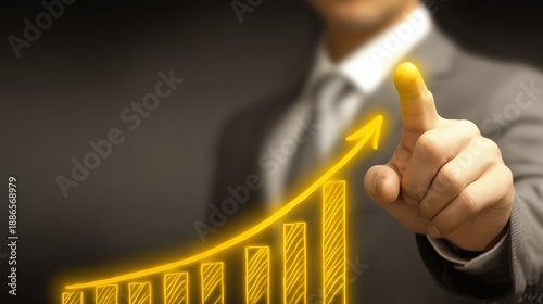 Modern Abstract Chart Display Representing Business Success Secrets with Clean Data Visualization and Professional Strategy Symbols