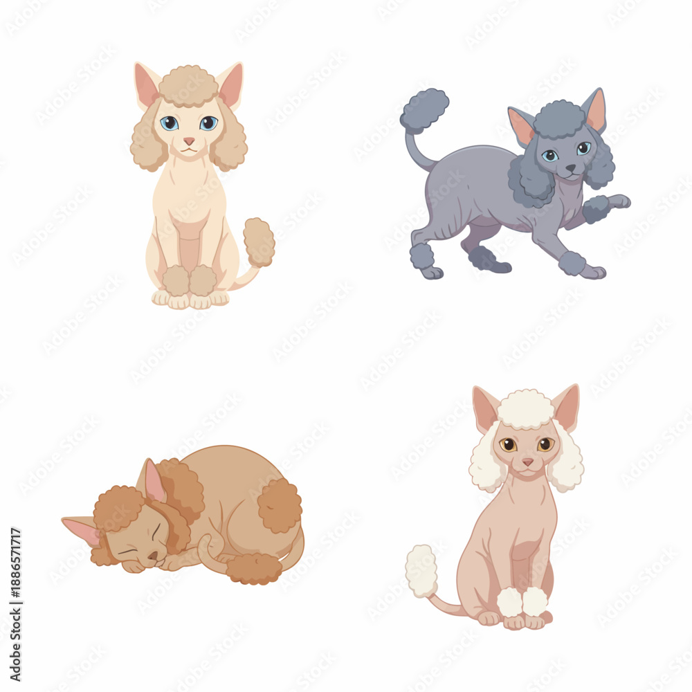 Obraz premium The Beautiful and Rare Sphynx Cat Breed