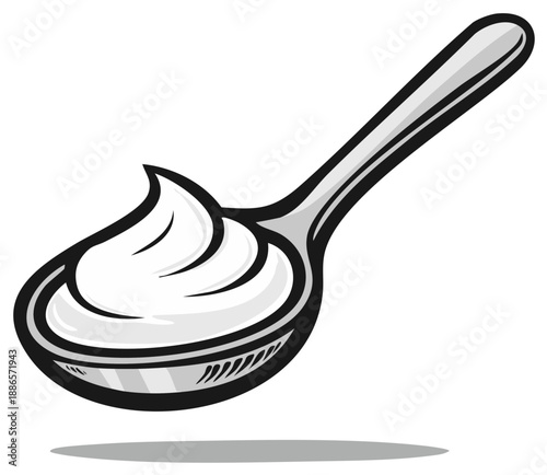 Spoon of Creamy Substance
