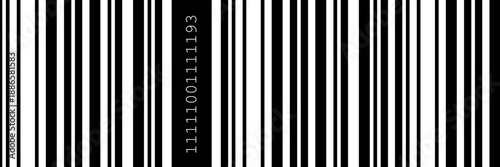 Geometric stripe pattern in barcode style, smooth line code flow. This stripe pattern works great as a bold bg.