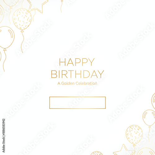 Minimal Luxury Birthday Background