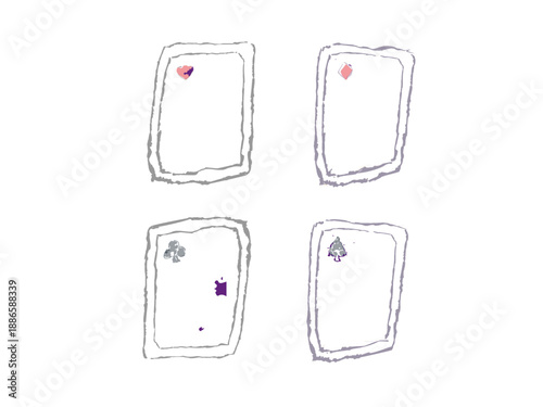 手描き風なトランプ一式