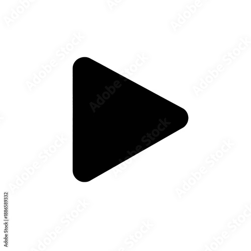 Line icon of a play button.