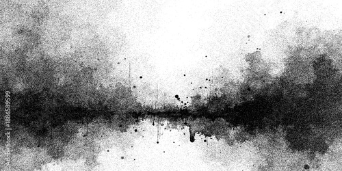 Abstract grunge background with a textured gray concrete wall surface featuring aged vintage paint patterns on a dirty stone backdrop