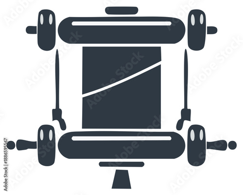 Vintage Tattoo Machine Silhouette Illustration for Tattoo Design or Tattoo Art