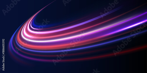 Dynamic abstract background with glowing neon streaks in motion. The image symbolizes energy, progress, and high-speed digital systems.