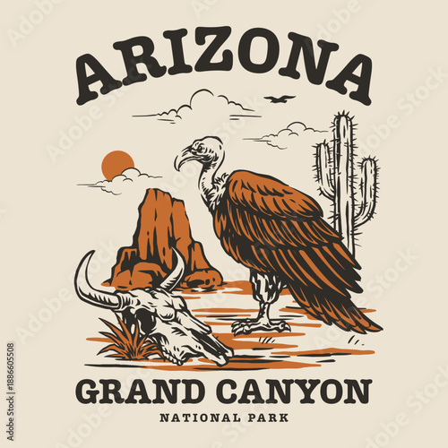 Grand canyon scene in arizona