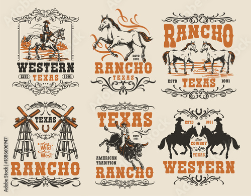 Wild west cowboy designs