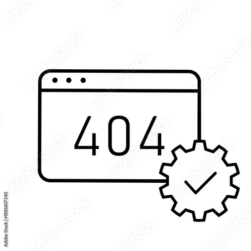 Maintenance vector icon. Technical support Illustration sign. Installing updates symbol. Bow logo.