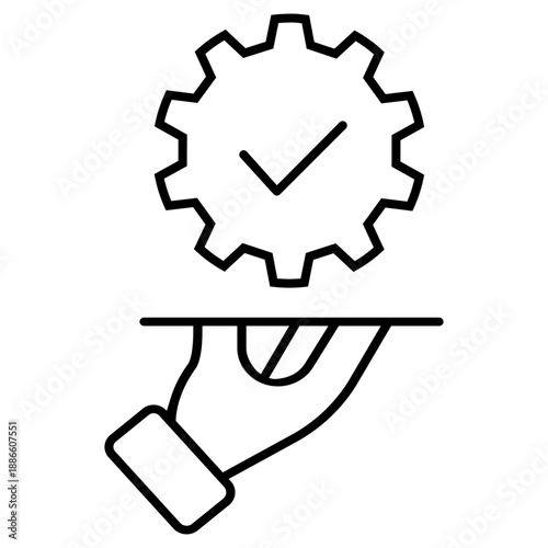 Maintenance vector icon. Technical support Illustration sign. Installing updates symbol. Bow logo.
