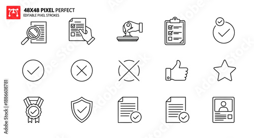 A collection of 13 black and white icons depicting various symbols and signs.