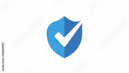 Blue Shield with White Checkmark Icon. Free Download Blue Shield with White Checkmark Icon. - GFXLoad