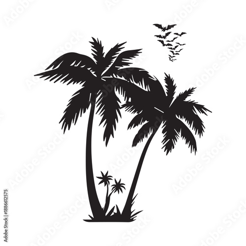 palm tree silhouette