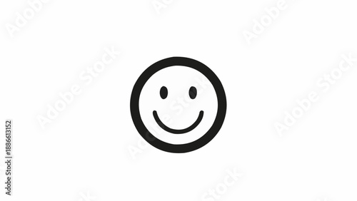 Smiling face emoticon symbol icon.
