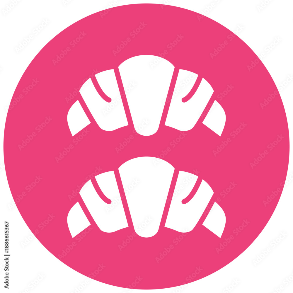 Obraz premium Croissant Icon