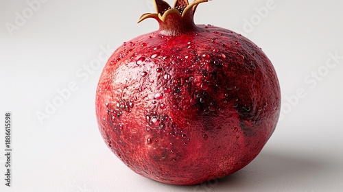 Fresh PomegranateIsolated on White Juicy Fruit