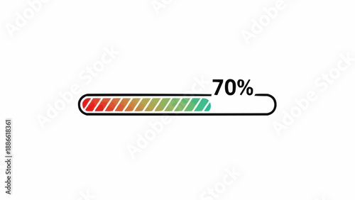 Battery power level indicator gauge.