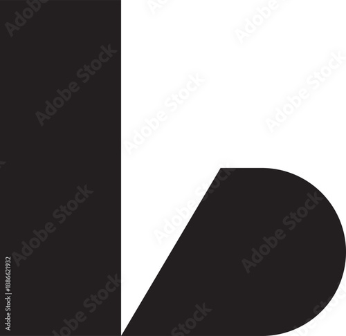 b letter modern logo design icon