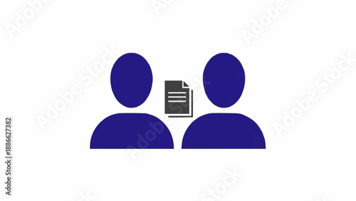 Two people sharing a document.