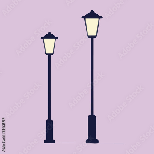 street lamp vector illustration