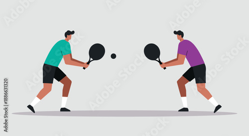 tennis player vector